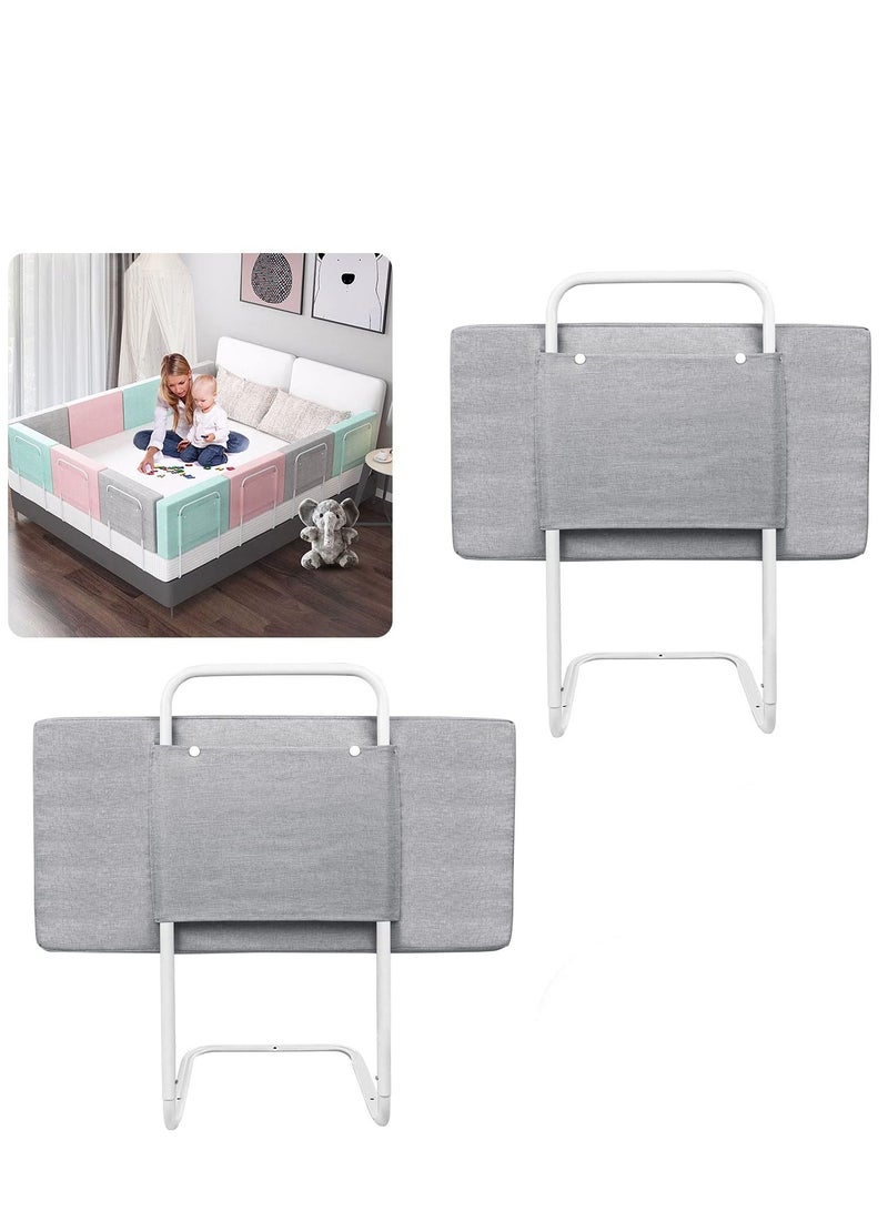 1-Piece Bed Fence Kids Safety Bedside Guard Baby Anti-Fall Bed Rail Child Bed Soft Barrier Height Adjustable Side Protection 50cm