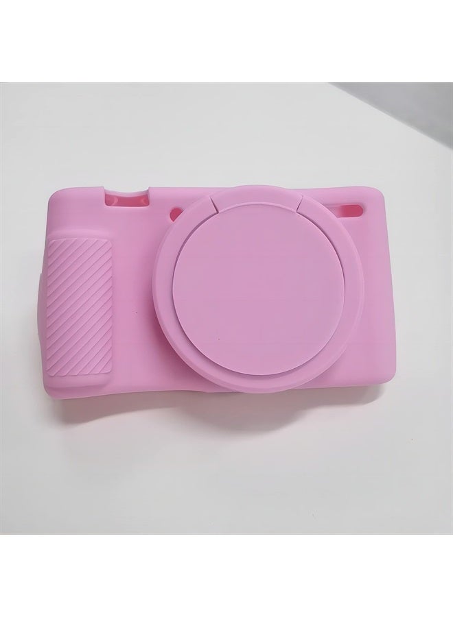 Camera Case for Sony ZV-1, Sony ZV1 Camera Case Digital Camera Anti-Scratch Slim Fit Soft Dslr Camera Sleeve with ZV1 Screen Protector (Pink)