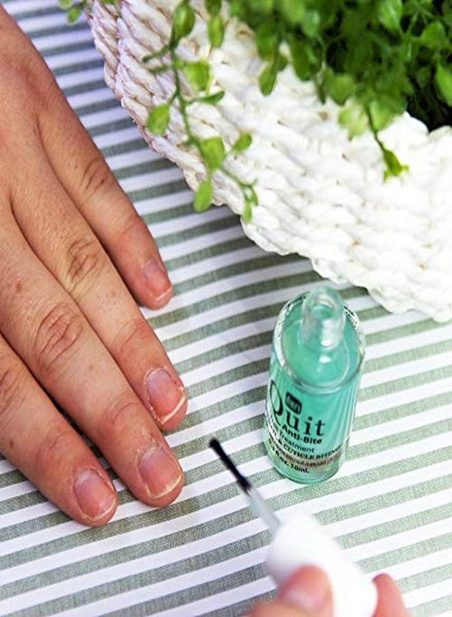 Nail Polish, Quit Anti Bite, Nail Care Polish, Stops Nail And Cuticle Biting, For Ages 3+ (0.3 Fl.Oz. 10 Ml.)