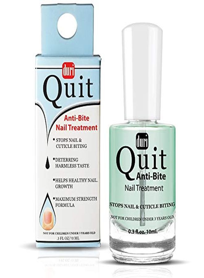 Nail Polish, Quit Anti Bite, Nail Care Polish, Stops Nail And Cuticle Biting, For Ages 3+ (0.3 Fl.Oz. 10 Ml.)