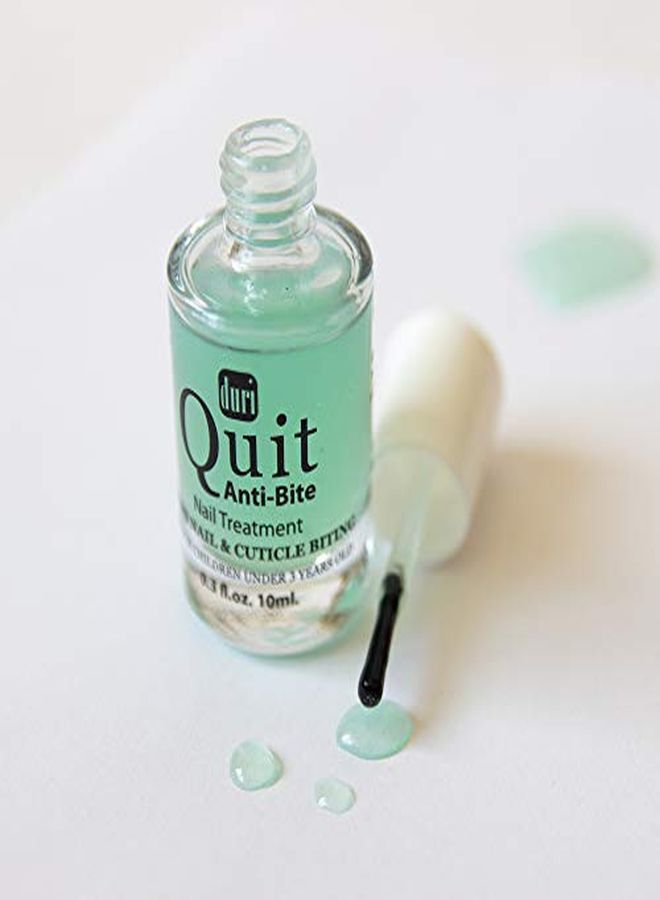 Nail Polish, Quit Anti Bite, Nail Care Polish, Stops Nail And Cuticle Biting, For Ages 3+ (0.3 Fl.Oz. 10 Ml.)