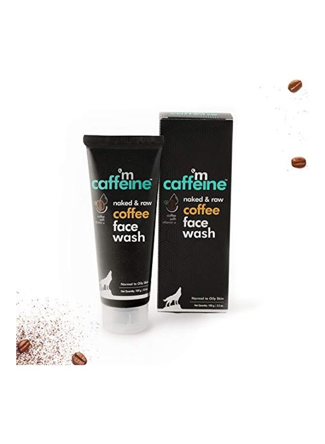 Naked & Raw Coffee Face Wash Black 100grams