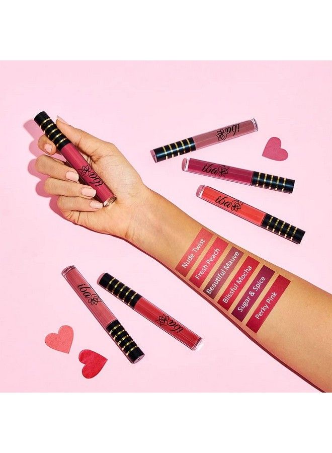 Maxx Matte Liquid Lipstick Shade Blissful Mocha 2.6Ml ; Transfer Proof ; Velvet Matte Finish Creamy Lipstick ; Highly Pigmented And Long Lasting ; Full Coverage ; Nondrying; 100% Vegan & Cruelty Free