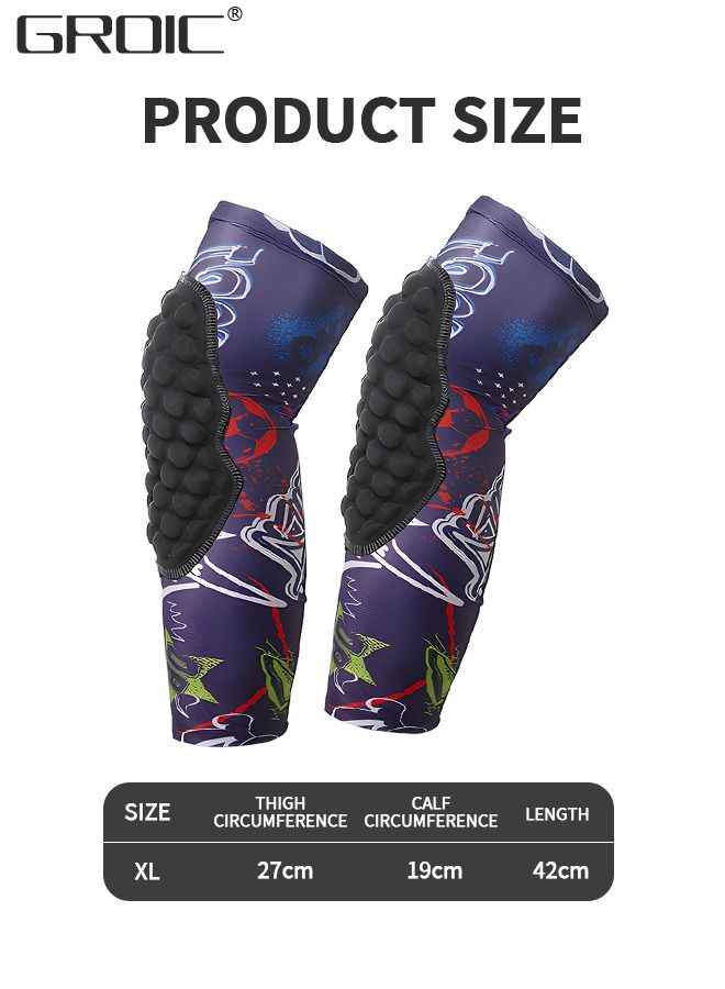 Knee Pads for Kids,Basketball Baseball Knee Brace Knee Support, Collision Avoidance Kneepad Compression Knee Sleeve for Volleyball,Long Leg Sleeves Sports Gear