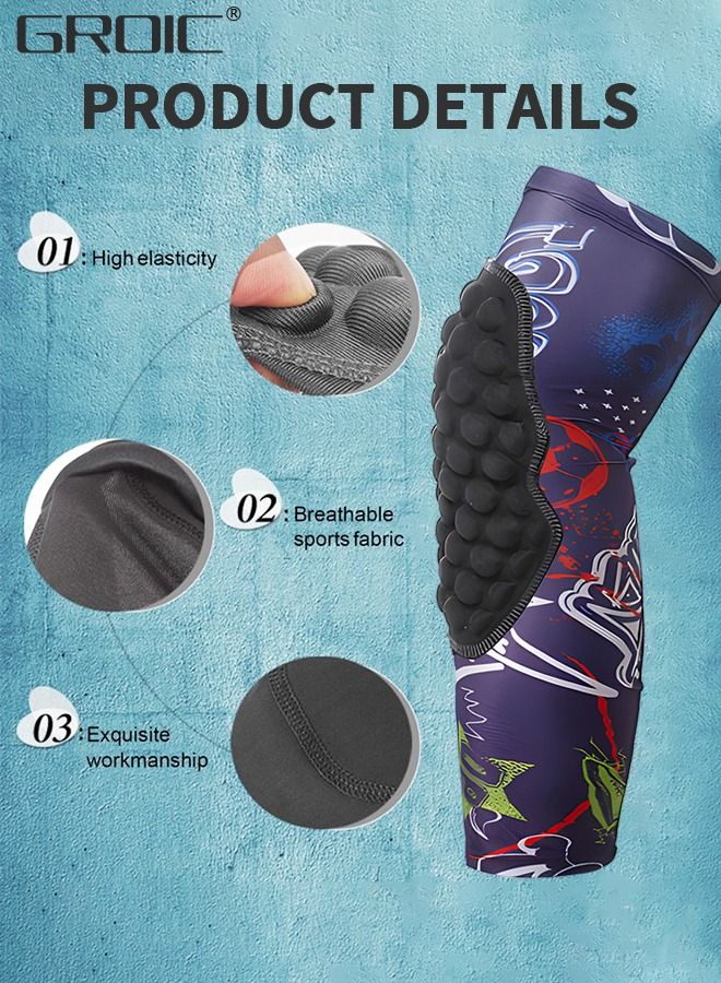 Knee Pads for Kids,Basketball Baseball Knee Brace Knee Support, Collision Avoidance Kneepad Compression Knee Sleeve for Volleyball,Long Leg Sleeves Sports Gear