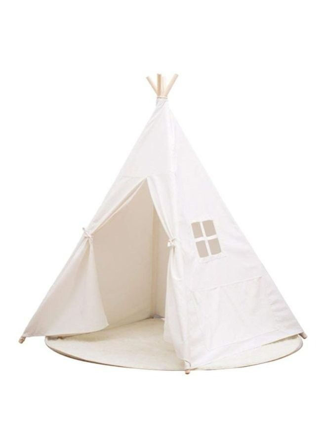 Breathable Foldable Portable Pop Up Unique Design Teepee Play House Tent White,5.3x4.1x35.11cm