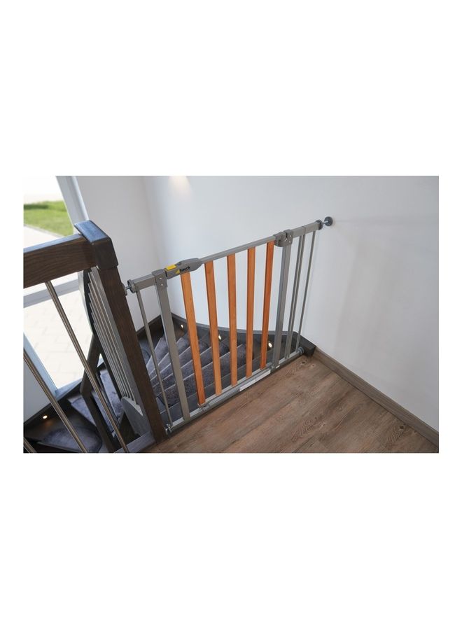 9 Cm Extension For Wood Lock, Stop And Safe 2 Safety Gate, Pressure Fit, Metal, Grey