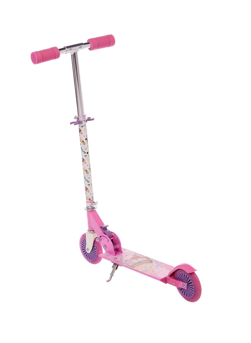 Princess 2 wheel Scooter - with LED light Pink, SP-7061