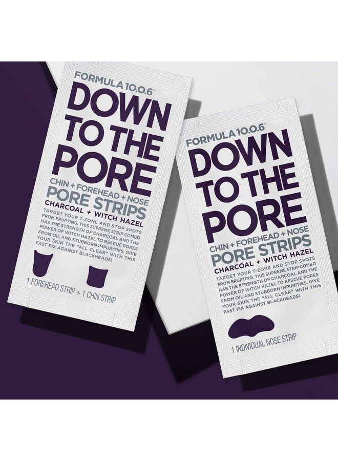 Down To The Pore Strips Pore Cleansing Strips Removes Blackheads & Clears Clogged Pores 6 Count