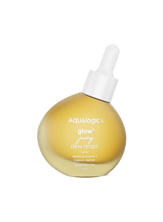 GlowPlus Juicy Dew Drops For Instant Luminous Glow Papaya & Vitamin C Face Serum Glossy Dewy Finish 30 Ml