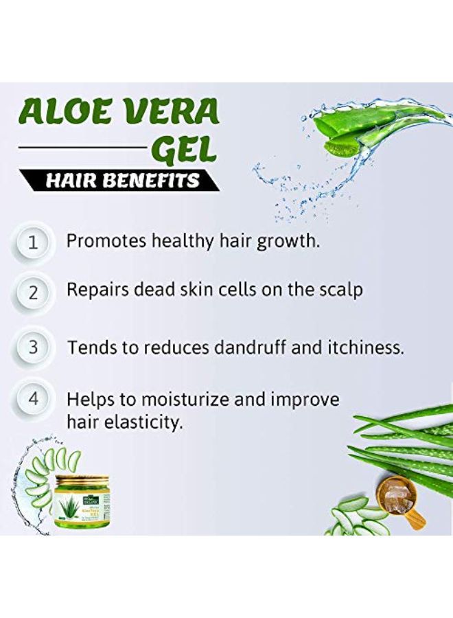 Bio Organic Non-Toxic Aloe Vera Gel For Acne, Scars, Glowing & Radiant Skin Treatment (Jumbo Pack 400Ml)