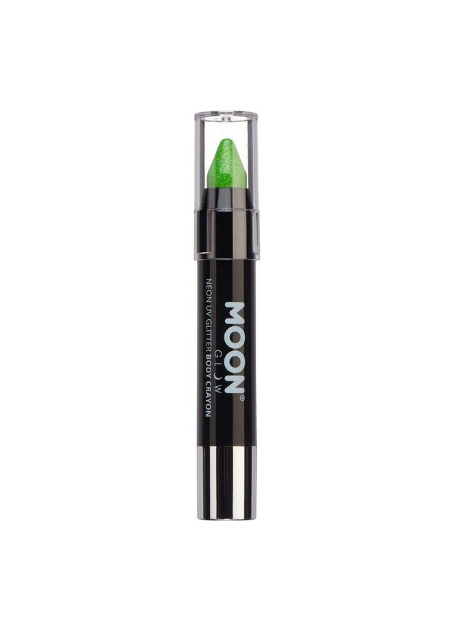 Neon Uv Glitter Body Crayons, Green, 3.5G Single