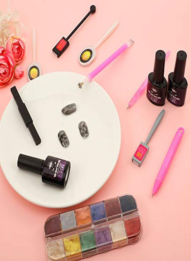 8 Pieces Magnetic Stick Magnet Plate Magnet Set For Born Pretty Effect Magnetic Gel Nail Polish Art Diy Tool