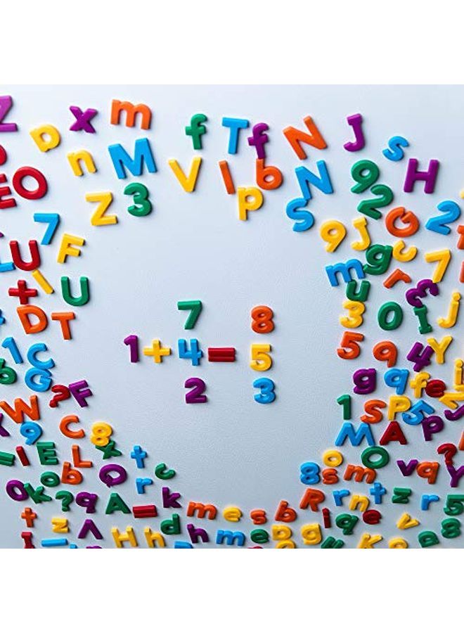 Multicolored Uppercase & Lowercase Alphamagnets And Mathmagnets Set Of 214 Uppercase & Lowercase Magnetic Letters Numbers Punctuation & Math Symbols Magnetic Alphabet & Magnetic Numbers Ages 3+