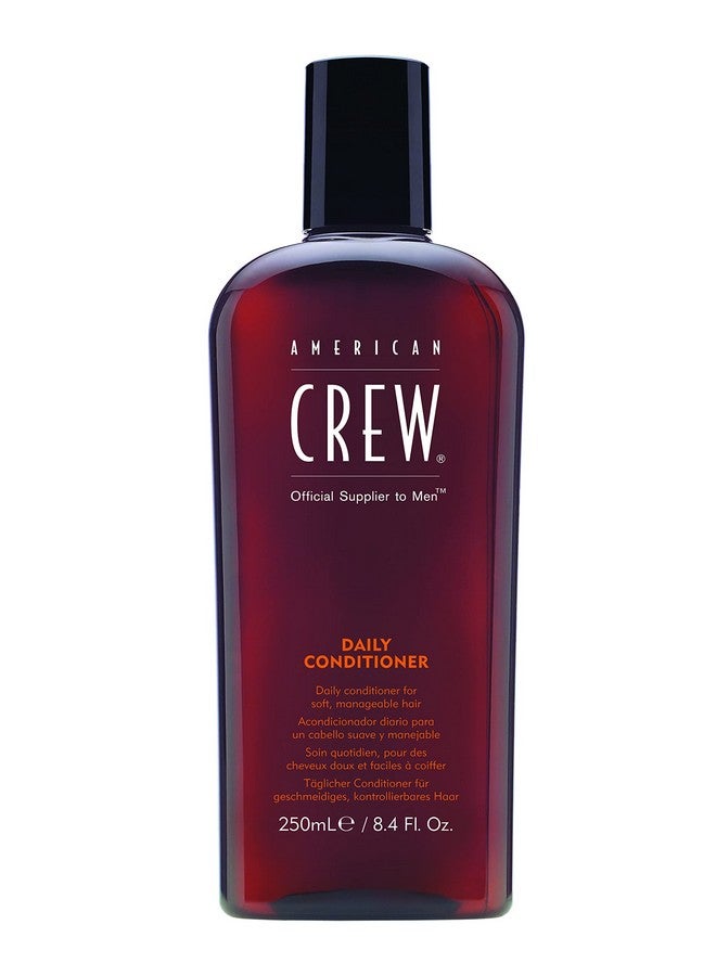 Men'S Conditioner By American Crew Daily Conditioner For Soft Manageable Hair Naturally Derived Vegan Formula Citrus Mint 8.4 Oz