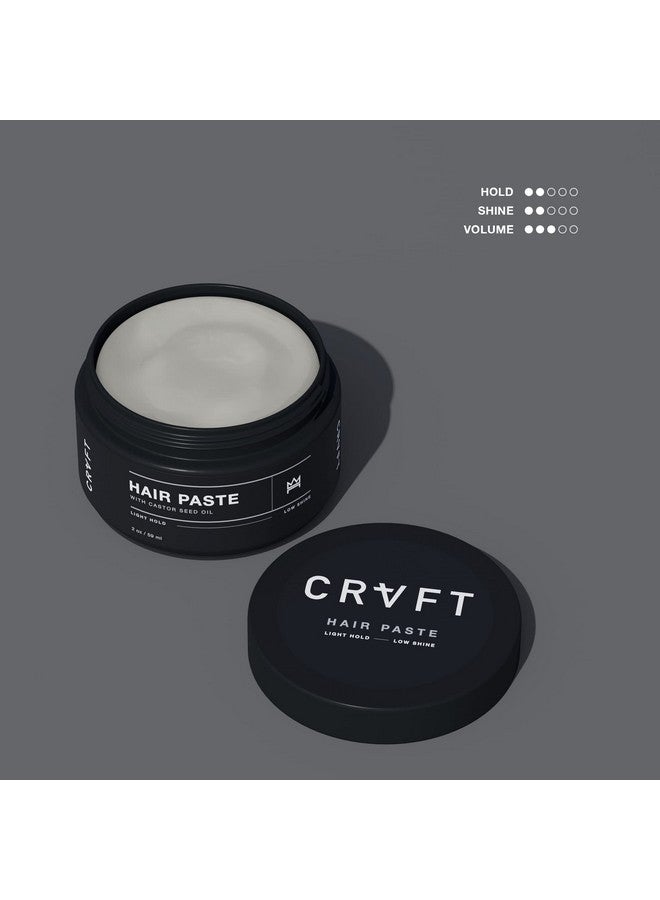 Crvft Hair Paste 2Oz ; Light Hold/Low Shine [Matte] ; Add Volume Texture & Definition ; Ideal For All Hair Types & Lengths ; Lightweight [Dry Paste] Styler ; Made In The Usa ; Paraben & Sulfate Free