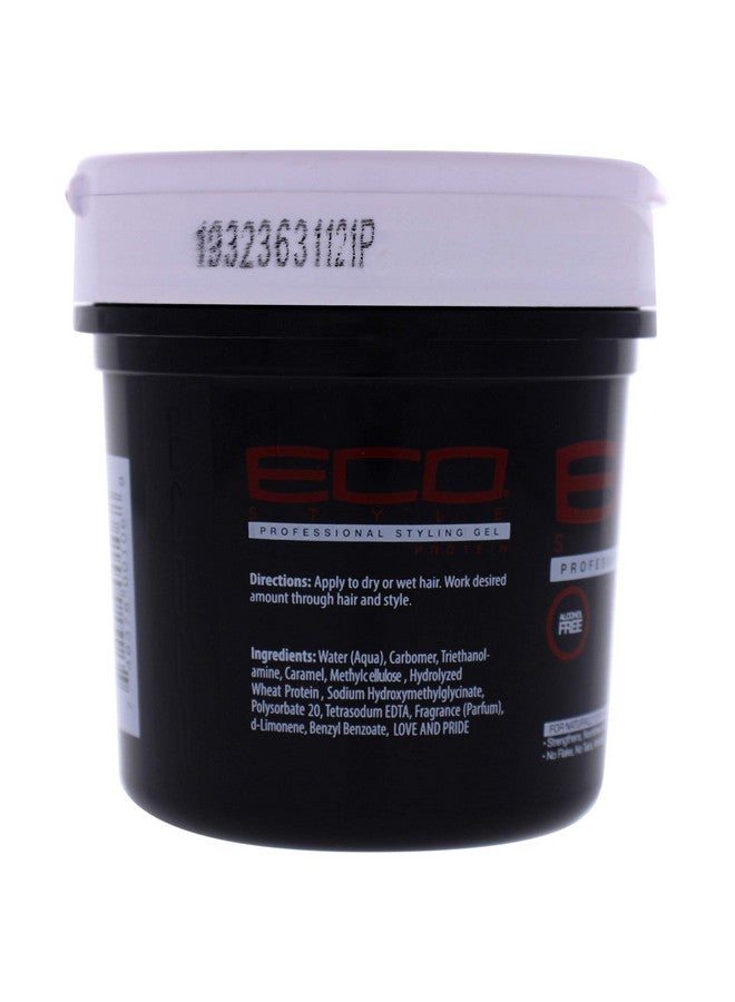 Eco Style Gel Protein Firm Hold Nourishes And Fortifies Hair Ideal For Roller Sets And Wraps Helps Strengthen And Protect Dry Or Naturally Coarse Hair Antiitch And No Flaking 8 Oz