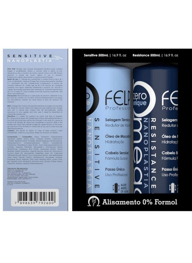 Felps Omega Zero Unique Nanoplastia Resistance & Sensitive Smoothing Duo Kit (2 X 500 Ml)