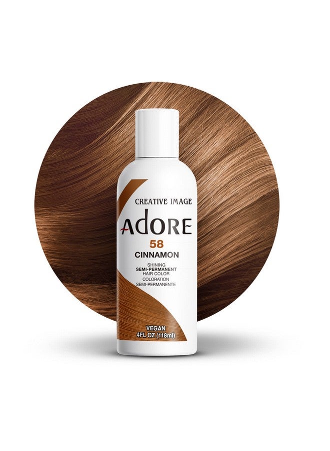 Semi Permanent Hair Color Vegan And Crueltyfree Hair Dye 4 Fl Oz 058 Cinnamon (Pack Of 1)
