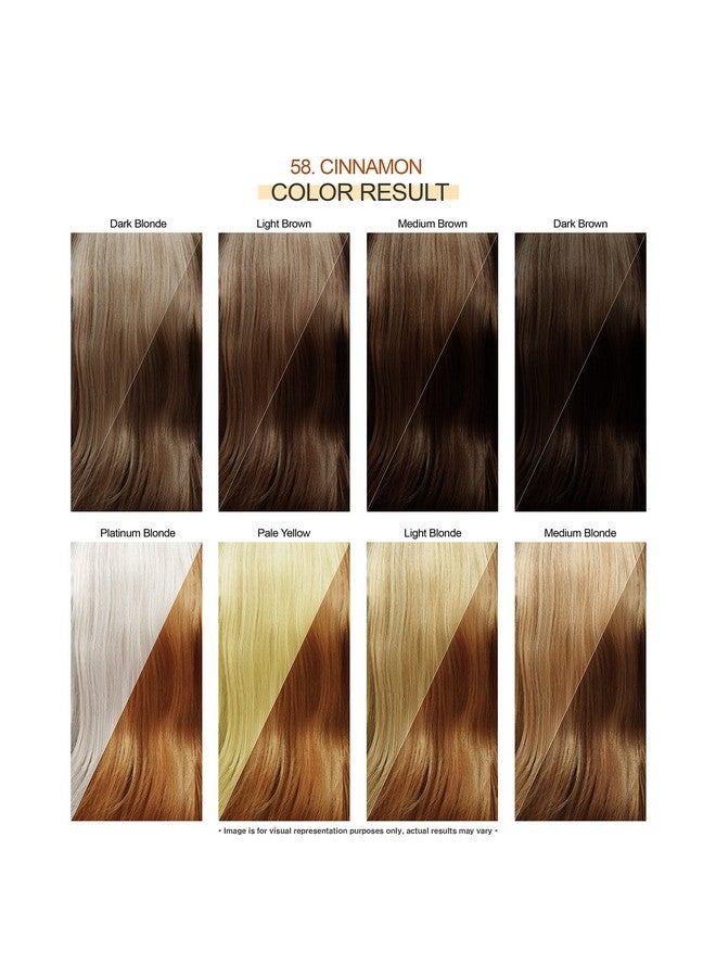 Semi Permanent Hair Color Vegan And Crueltyfree Hair Dye 4 Fl Oz 058 Cinnamon (Pack Of 1)
