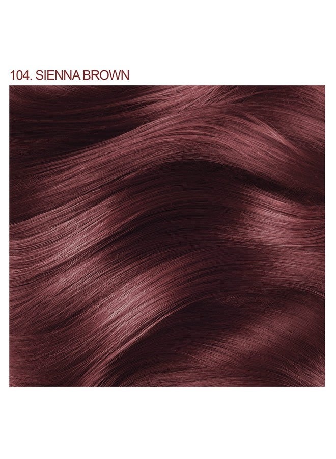 Semi Permanent Hair Color Vegan And Crueltyfree Hair Dye 4 Fl Oz 104 Sienna Brown (Pack Of 1)