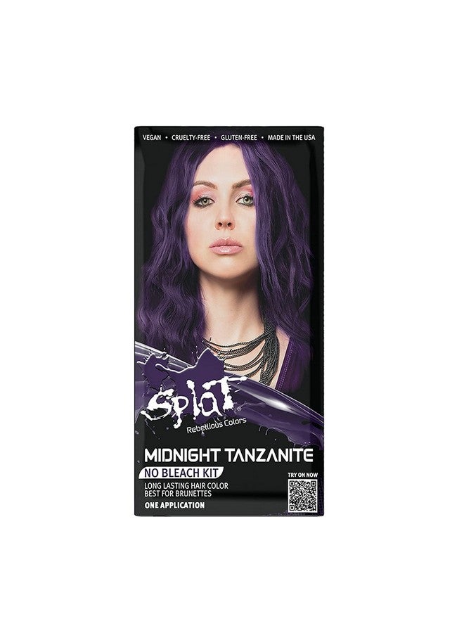 ; Midnight Complete Kit ; Hair Dye ; Semipermanent ; Long Lasting ; Vegan And Crueltyfree (Midnight Tanzanite)