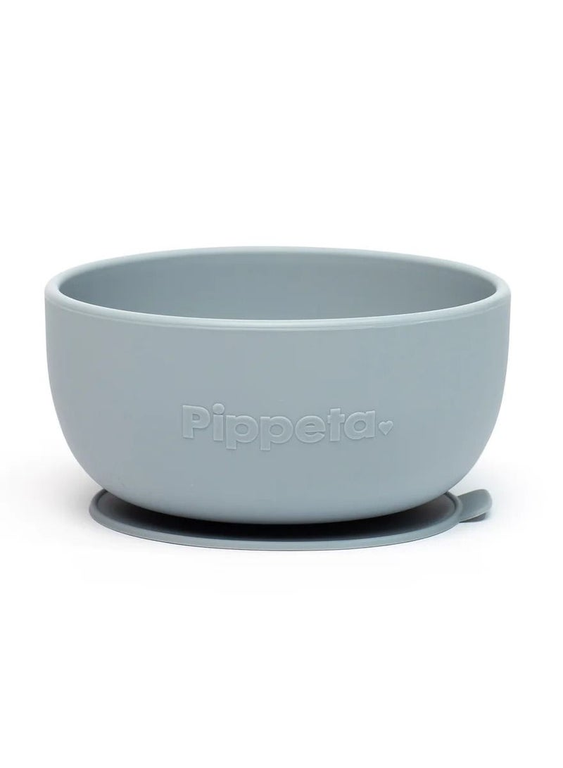 Pippeta Silicone Suction Bowl For Infant - Sea Salt