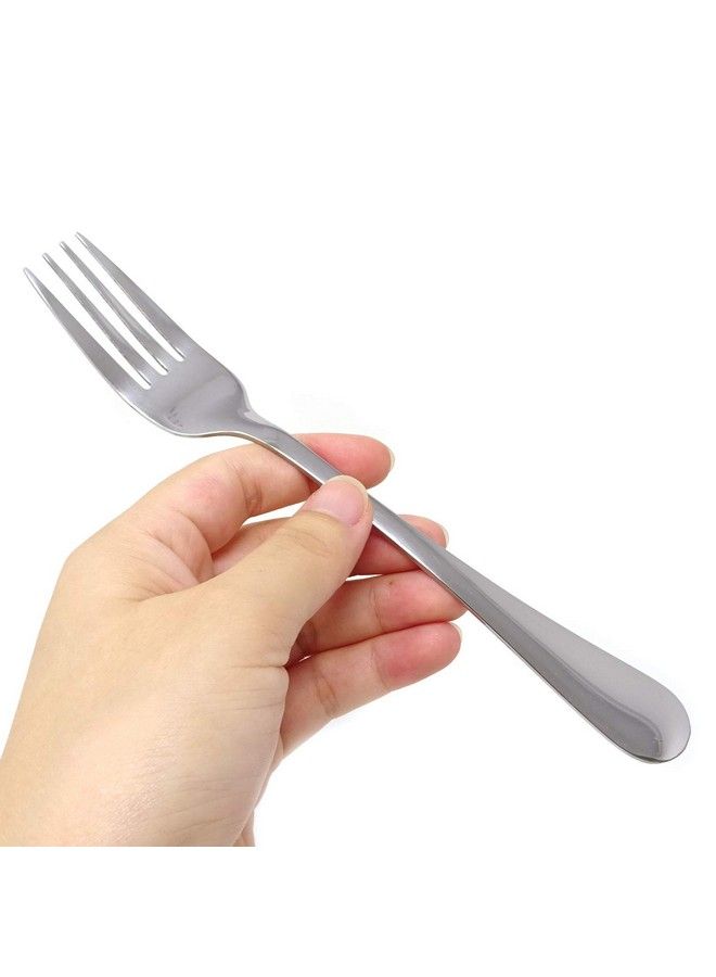 4Piece 18.5Cm/7.28Inch Stainless Steel Dinner Forks Salad Forks Dessert Forks For Home Restaurant Office School And More