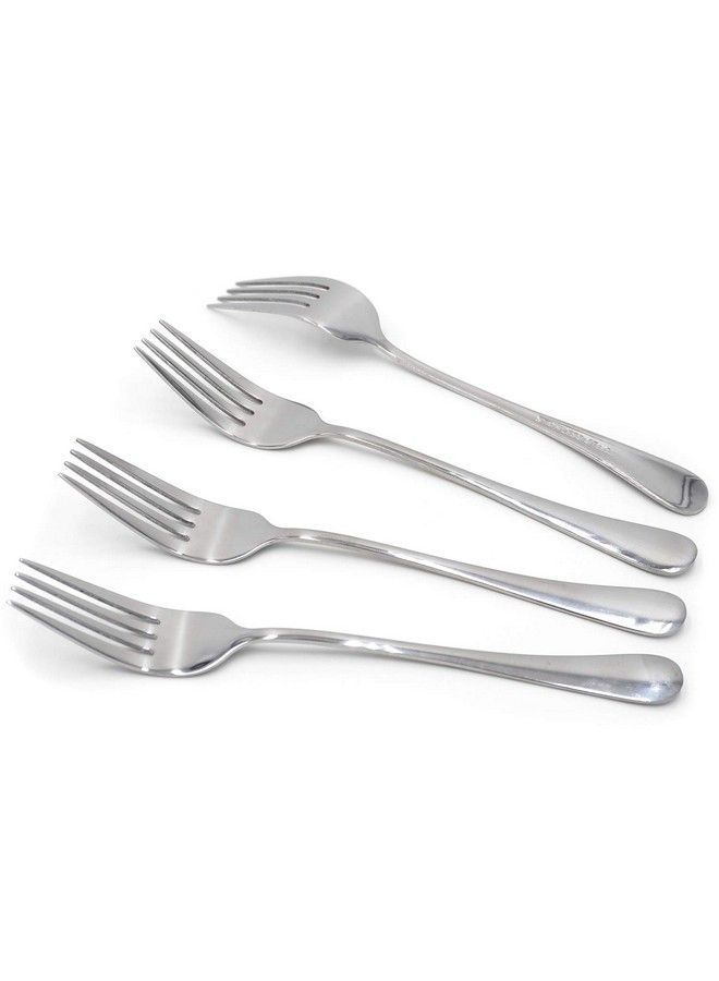4Piece 18.5Cm/7.28Inch Stainless Steel Dinner Forks Salad Forks Dessert Forks For Home Restaurant Office School And More