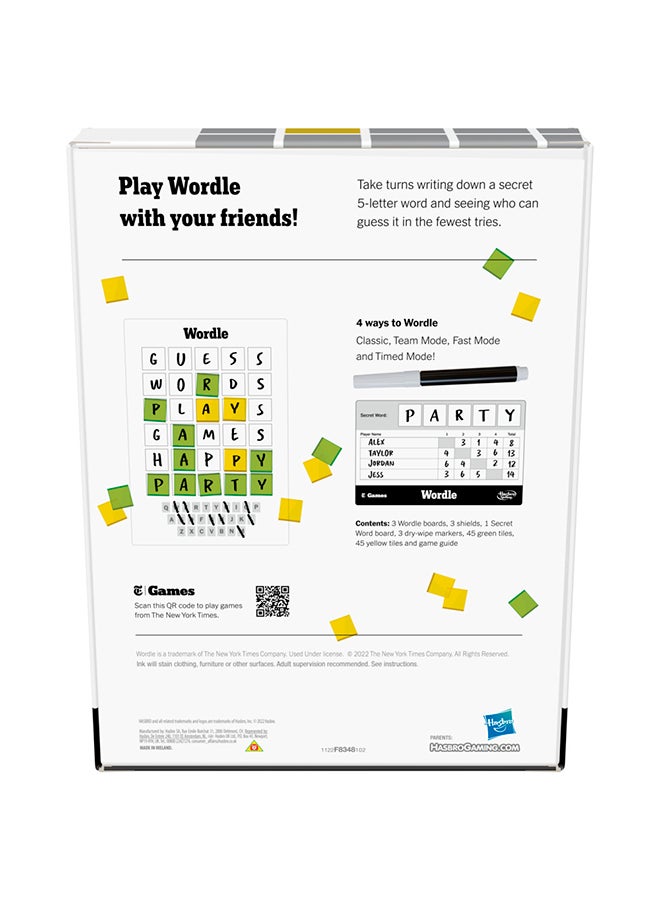 Wordle The Party Game For 2-4 Players Indoor Game For Ages 12 And Up