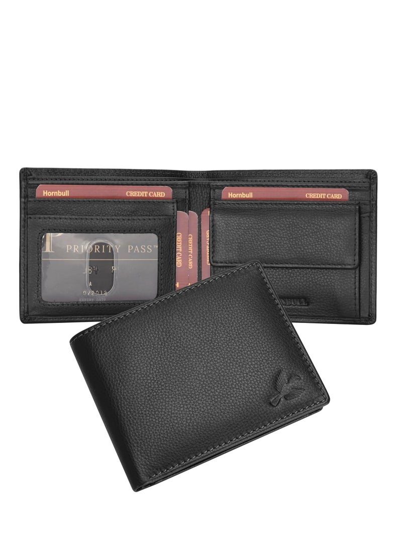 Maddison Men's Black Genuine Leather Wallet