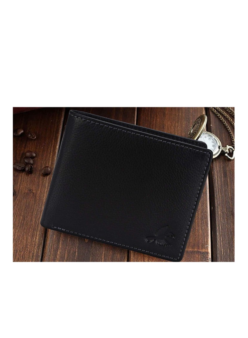 Maddison Men's Black Genuine Leather Wallet