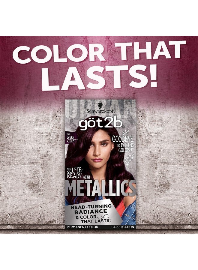 Schwarzkopf Got2B Metallics Permanent Hair Color M49 Smoky Violet