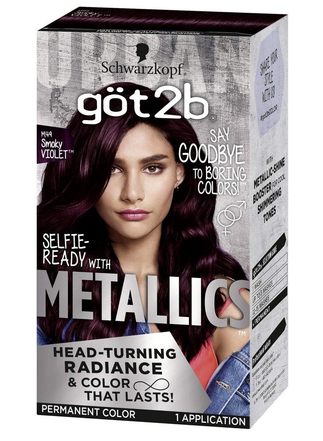 Schwarzkopf Got2B Metallics Permanent Hair Color M49 Smoky Violet