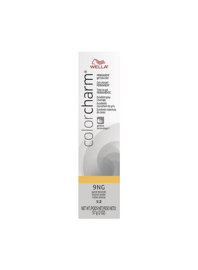 Wella Colorcharm Permanent Gel Hair Color For Gray Coverage 9Ng Sand Blonde