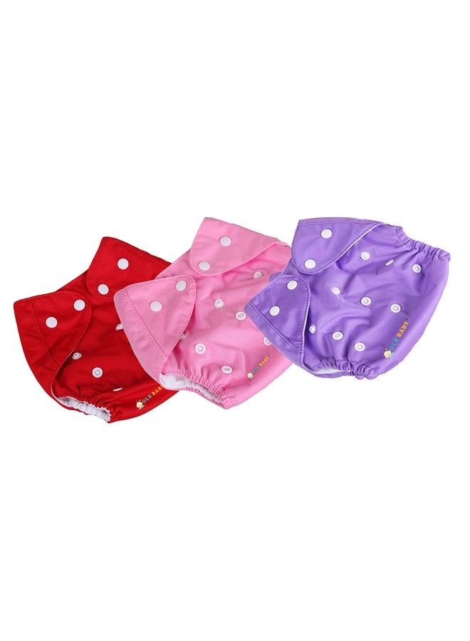 Cloth Diaper Reusable Washable Free Size Waterproof 03 Years Pack Of 3