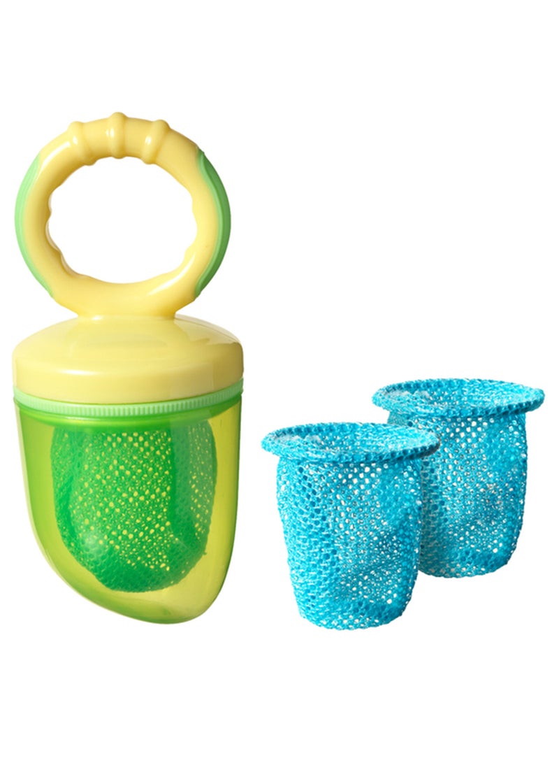 Baby Food Feeder - BPA-Free Fruit & Veg Teether - Anti-Choke, Easy-Grip Handle for Safe Weaning