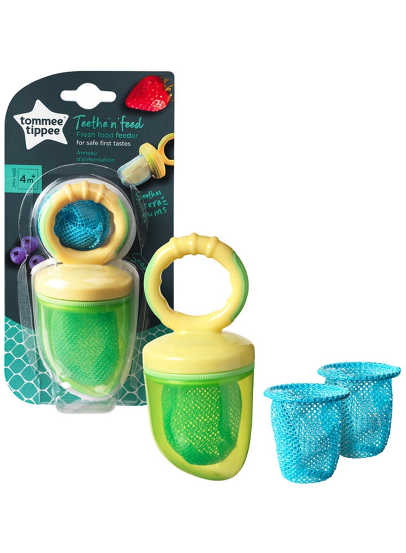 Baby Food Feeder - BPA-Free Fruit & Veg Teether - Anti-Choke, Easy-Grip Handle for Safe Weaning