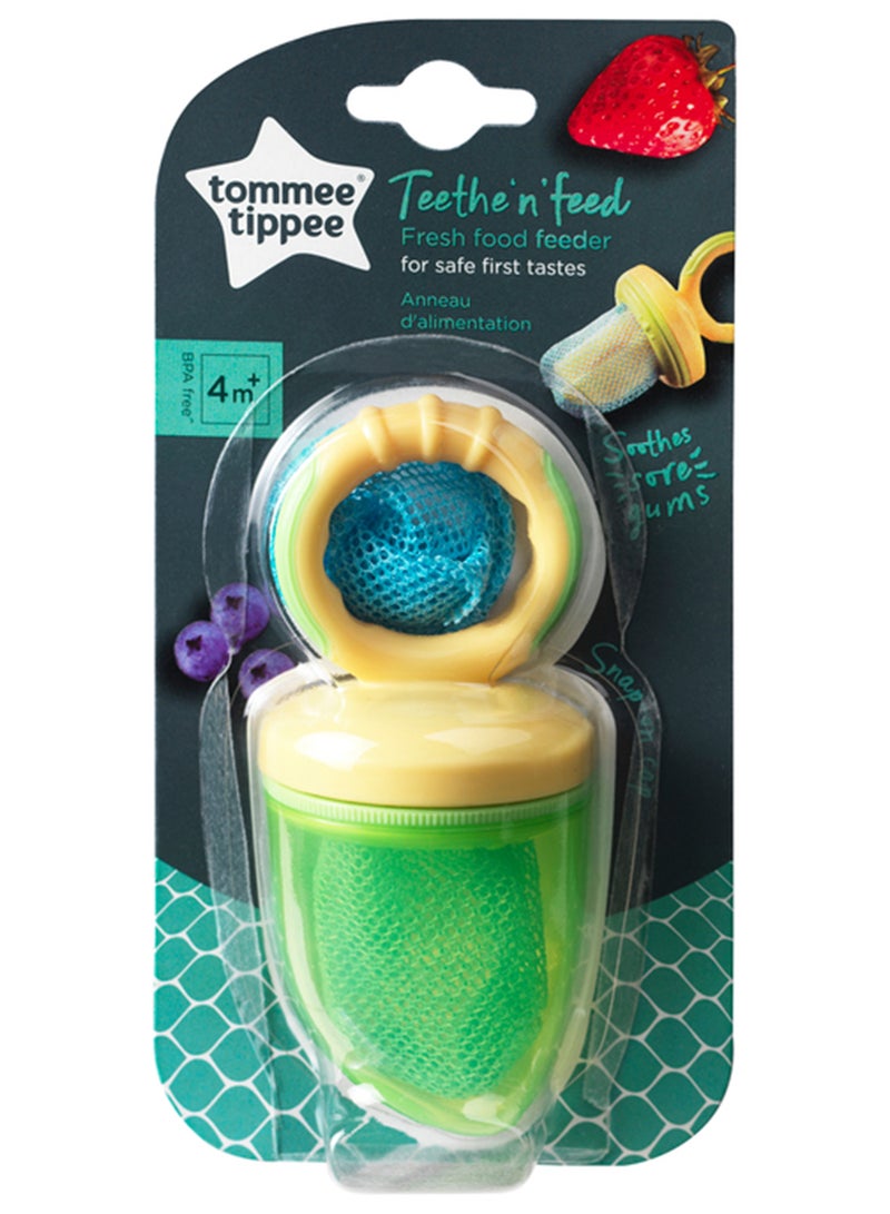 Baby Food Feeder - BPA-Free Fruit & Veg Teether - Anti-Choke, Easy-Grip Handle for Safe Weaning