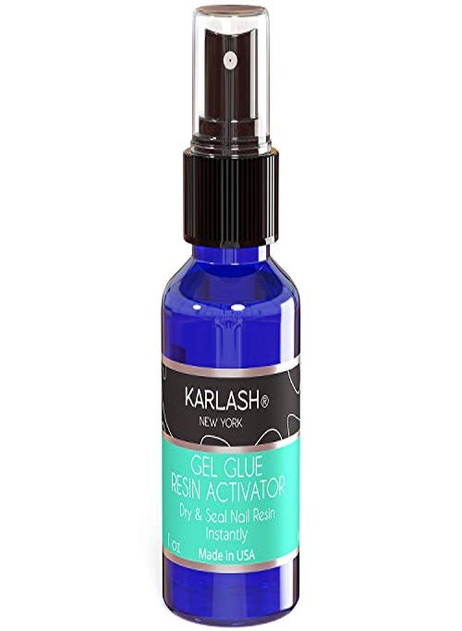 Professional Dip System Brush On Glue Gel 0.5 Oz & Resin Gel Glue Activator 1 Oz.