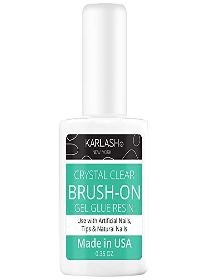 Professional Dip System Brush On Glue Gel 0.5 Oz & Resin Gel Glue Activator 1 Oz.