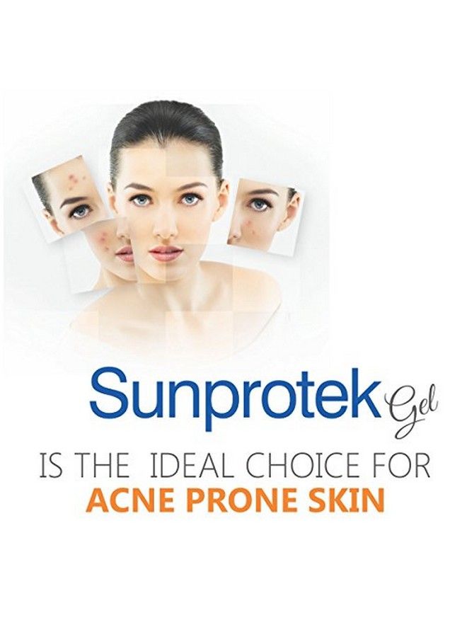 Sunprotek Spf 30+ Broad Spectrum Sunscreen Gel With Nano Technology Protects Skin From Harmful Uva & Uvb Rays Nongreasy Sun Shield Formula Matte Look For All Skin Types For Men & Women 100 Gm X 2