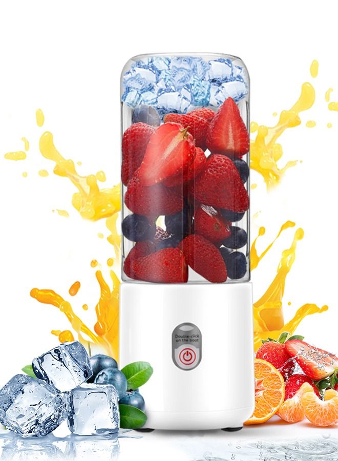 Portable Blender.Personal Blender Juicer Cup.Type-C Rechargeable-Mini Handheld Blender with 6 Blades.Mixer for Fruit Shakes and Smoothies.Portable Juicer for Home Outdoor.