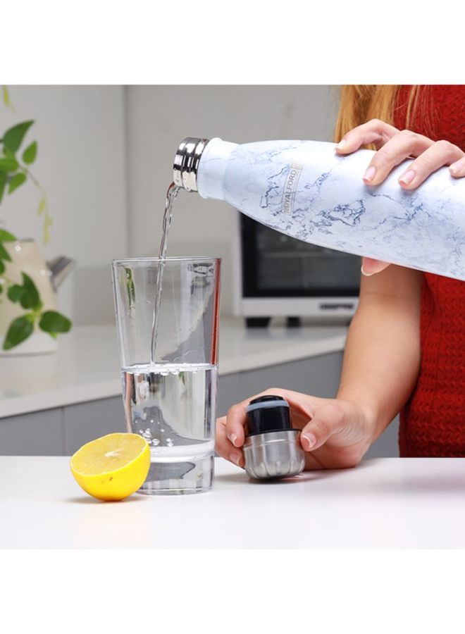 Ss Vacuum Water Bottle 500Ml 7Cm X27Cm Multicolor White/Grey/Silver 500ml