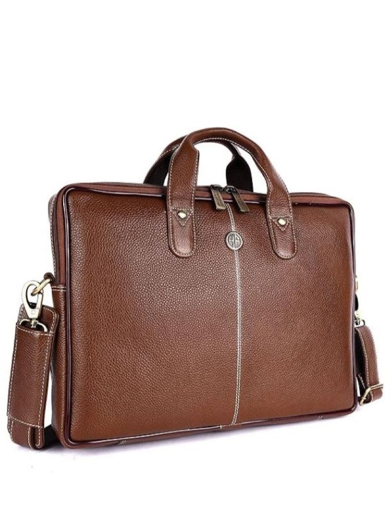 unisex-adult Genuine Leather Messenger Bag