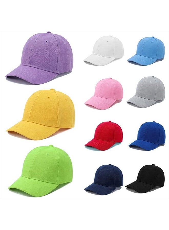Kids Boy Girl Baseball Cap Hat Soft Lightweight Adjustable Size for 2-9 Years (Blue)