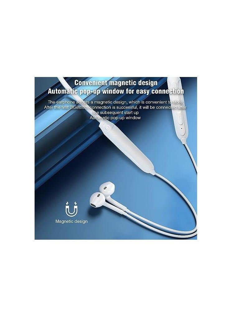 INET Magnetic Suction in-ear wireless Bluetooth headphones white (U5B)