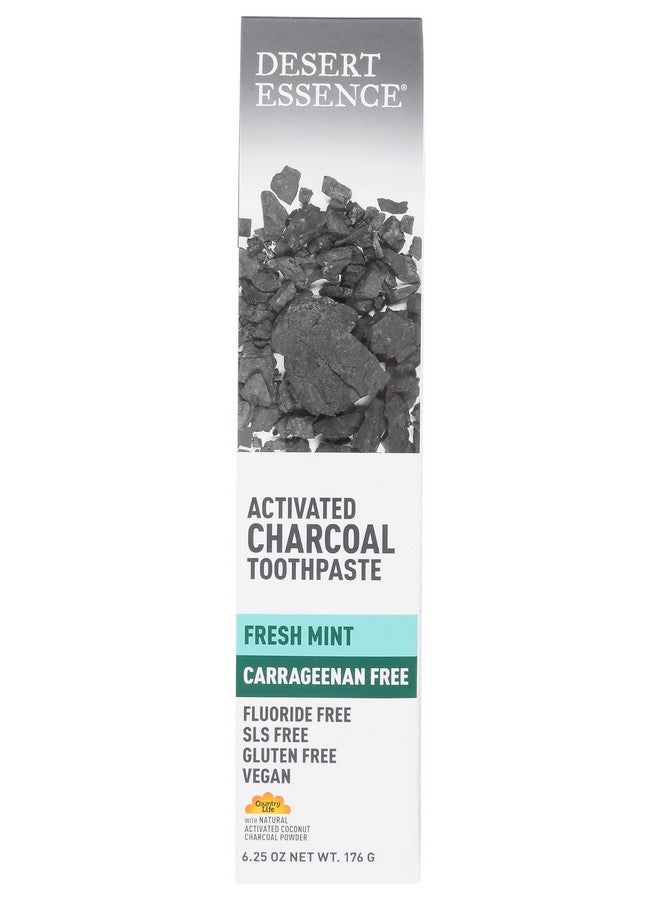 Esert Essence Activated Charcoal Toothpaste Fresh Mint 6.25 Oz (Pack Of 3)