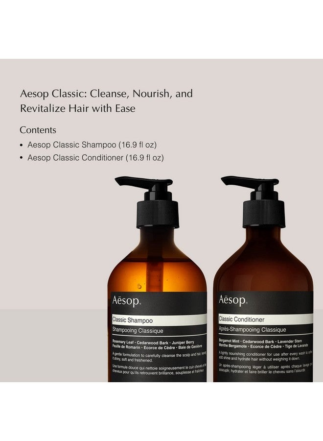Classic Shampoo & Conditioner ; 16.9 Fl Oz ; Paraben Crueltyfree & Vegan