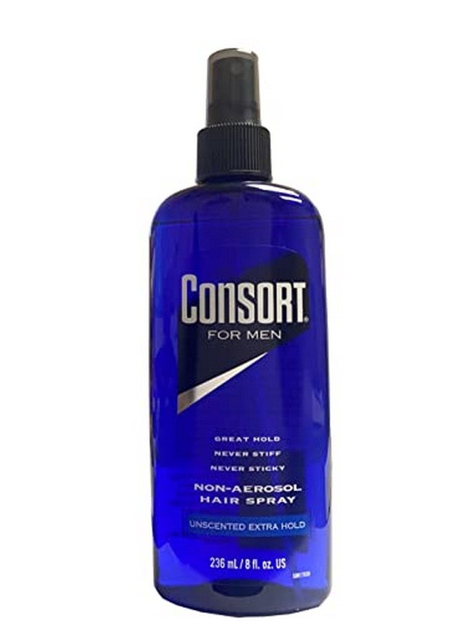 Hair Spray For Men Extra Hold Unscented Nonaerosol 8 Fl Oz